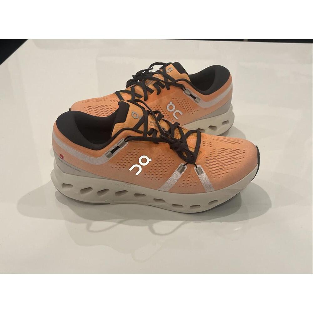 On Cloudsurfer 2 3MF10123126 Sneaker Mens 8 Tangerine Ivory Running Shoes 11.5 - Picture 5 of 10